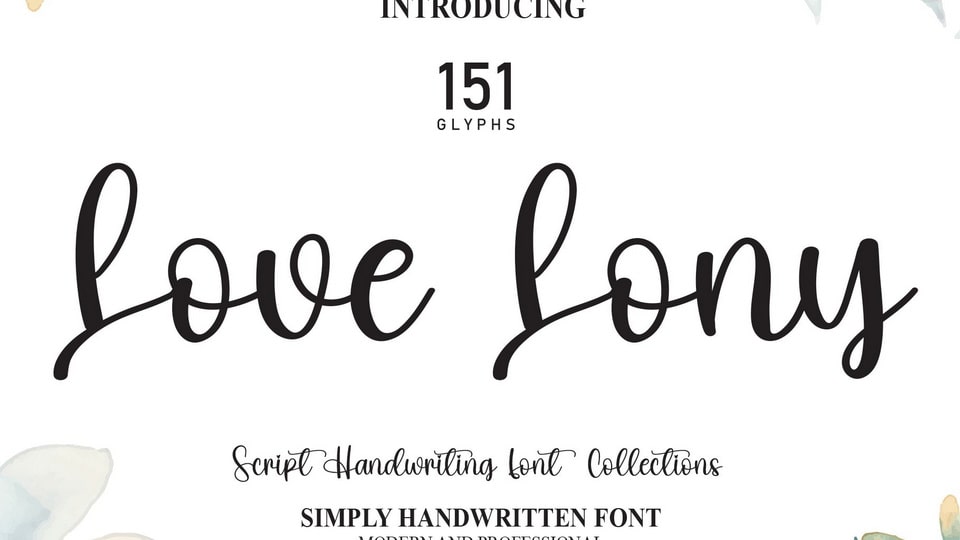 Love Lony Font