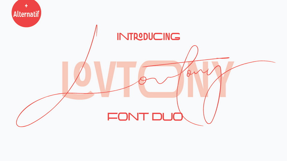 Lovtony Font Duo