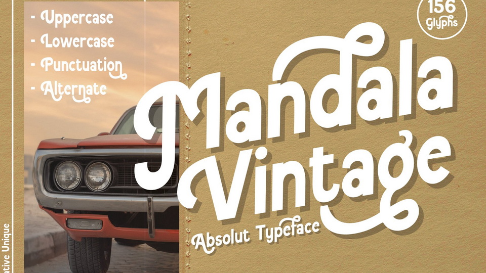 Mandala Vintage Font