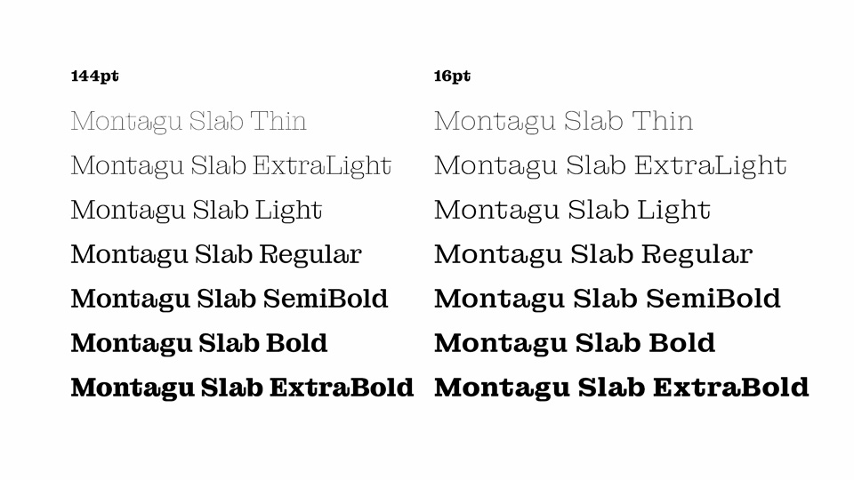 Montagu Slab Typeface