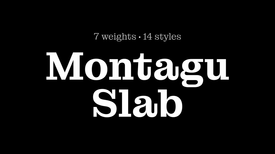 Montagu Slab Typeface