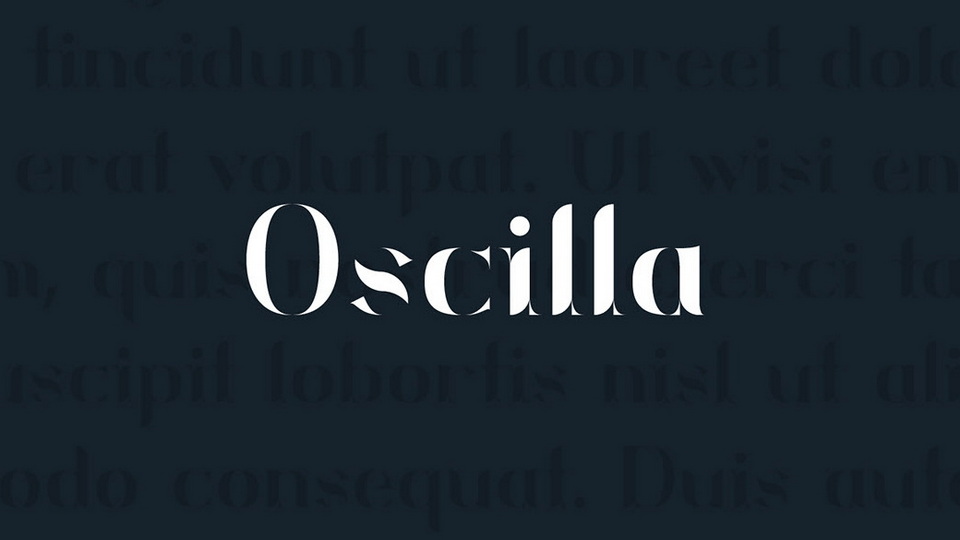 Oscilla Font