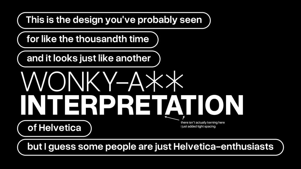 Overused Grotesk Typeface