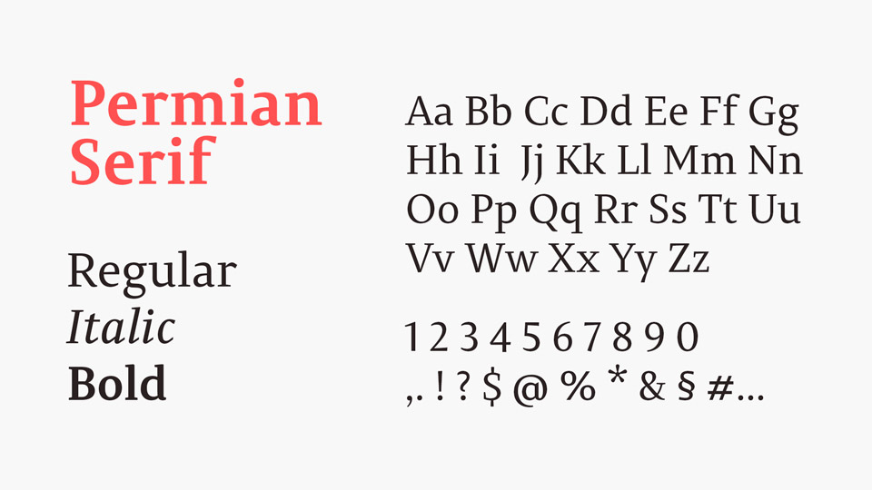 Permian Typeface