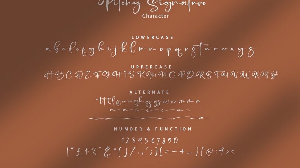 Pitchy Signature Font