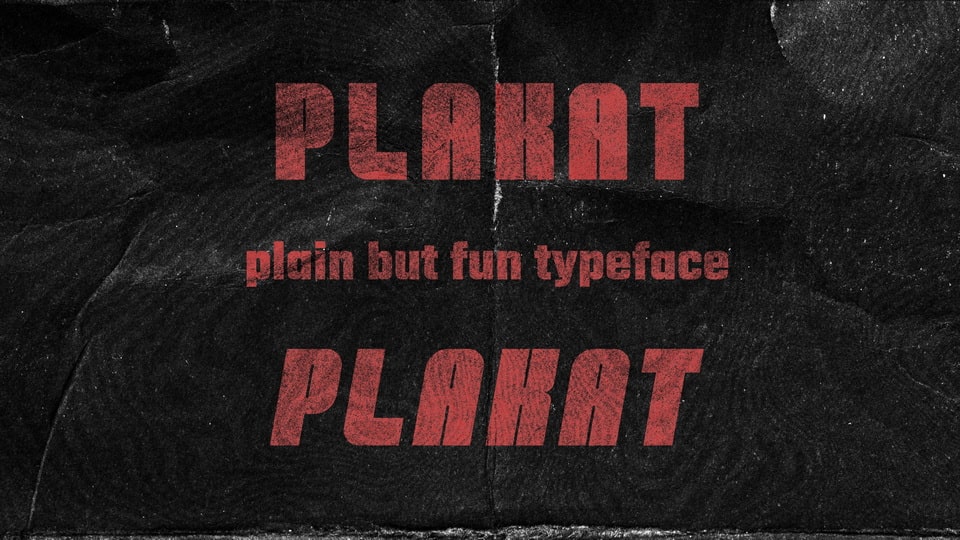 Plakat Font