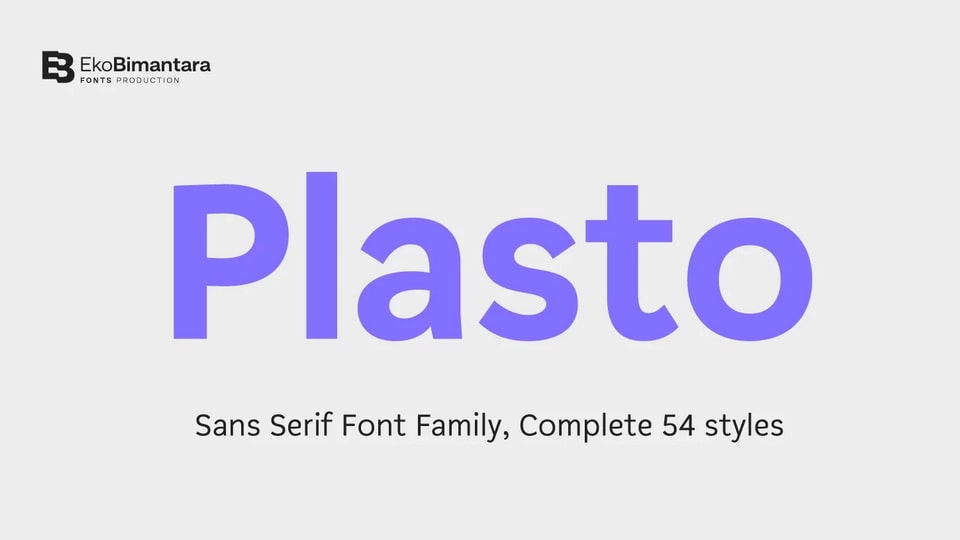 Plasto Typeface