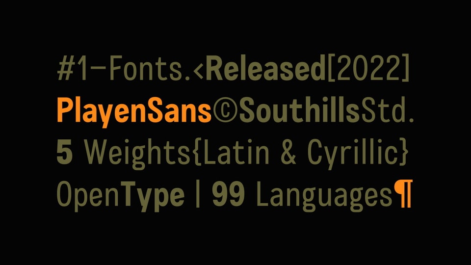 Playen Sans Typeface