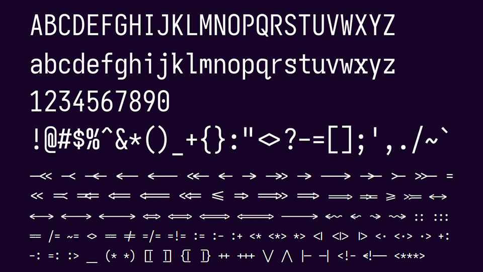 Punk Mono Typeface