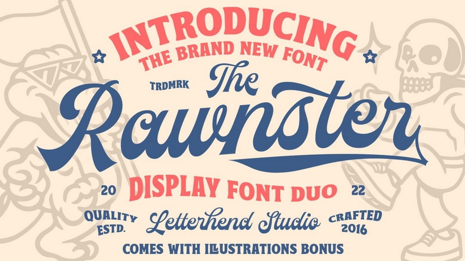 The Rawnster Font Duo