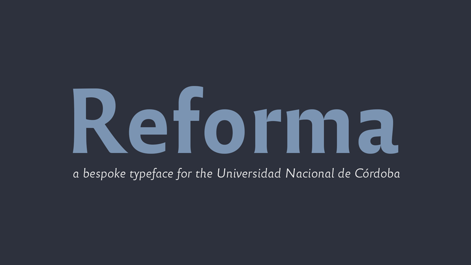 Reforma Typeface