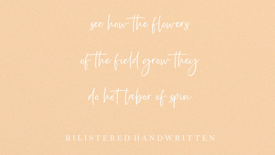 Rilistered Font