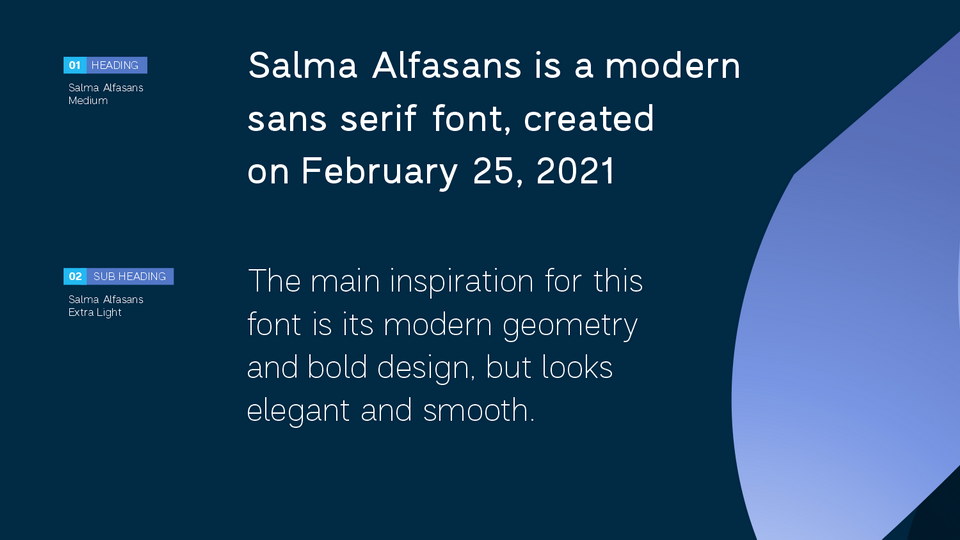 Salma Alfasans Font