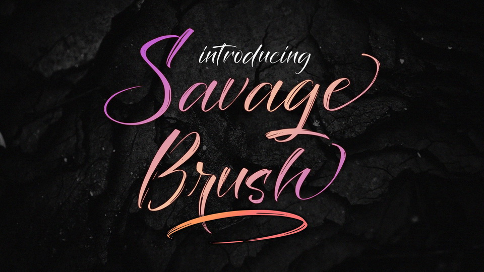 Savage Brush Font
