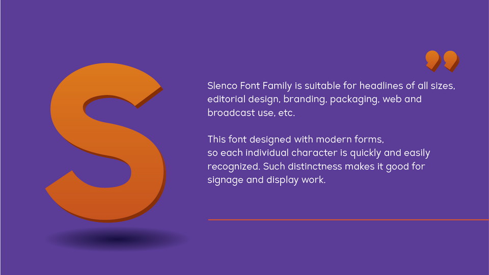 Slenco Font