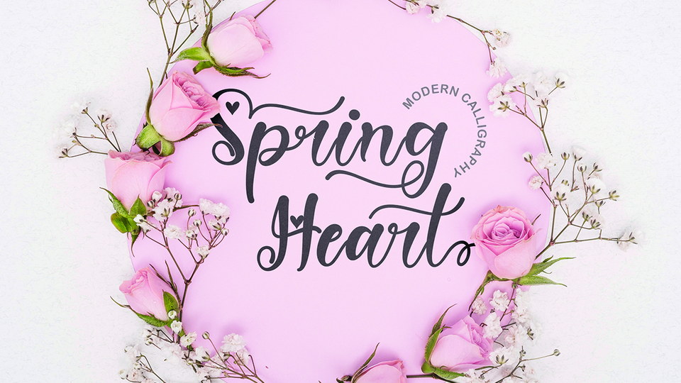 Spring Heart Font