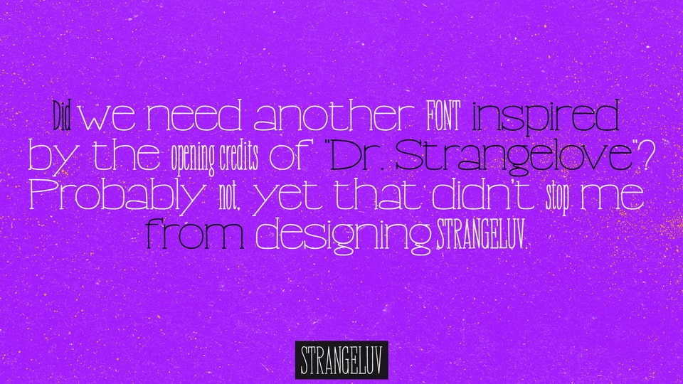 Strangeluv Font