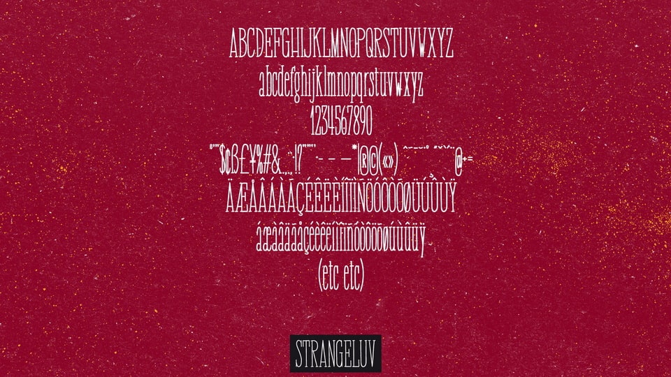Strangeluv Font