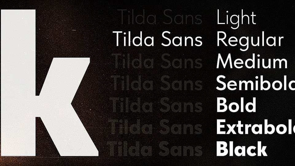 Tilda Sans Typeface