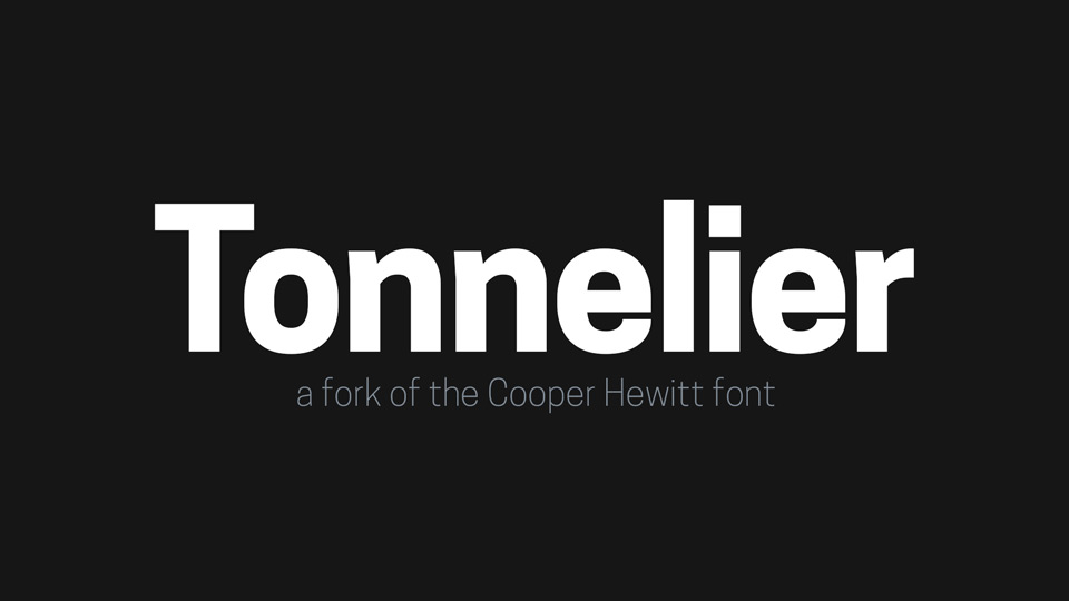 Tonnelier Typeface