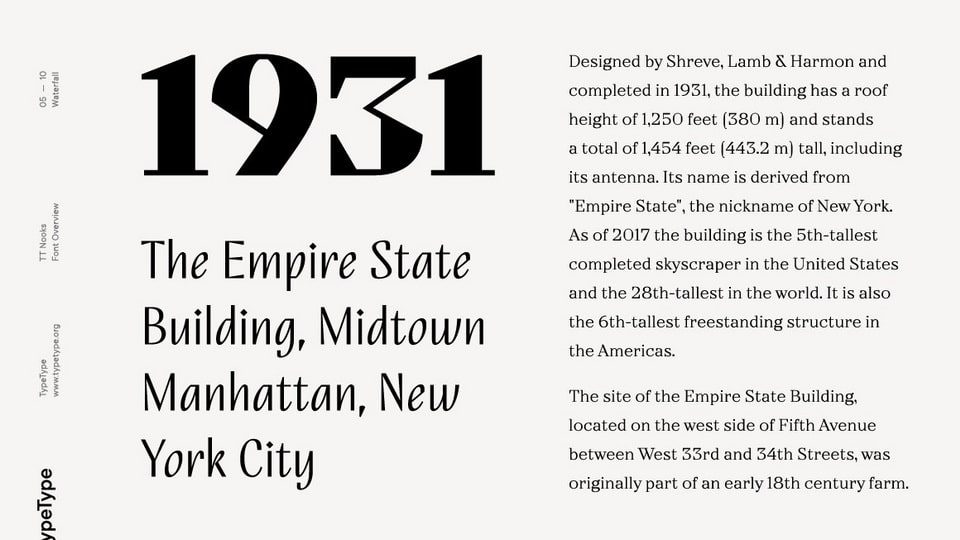 TT Nooks Typeface