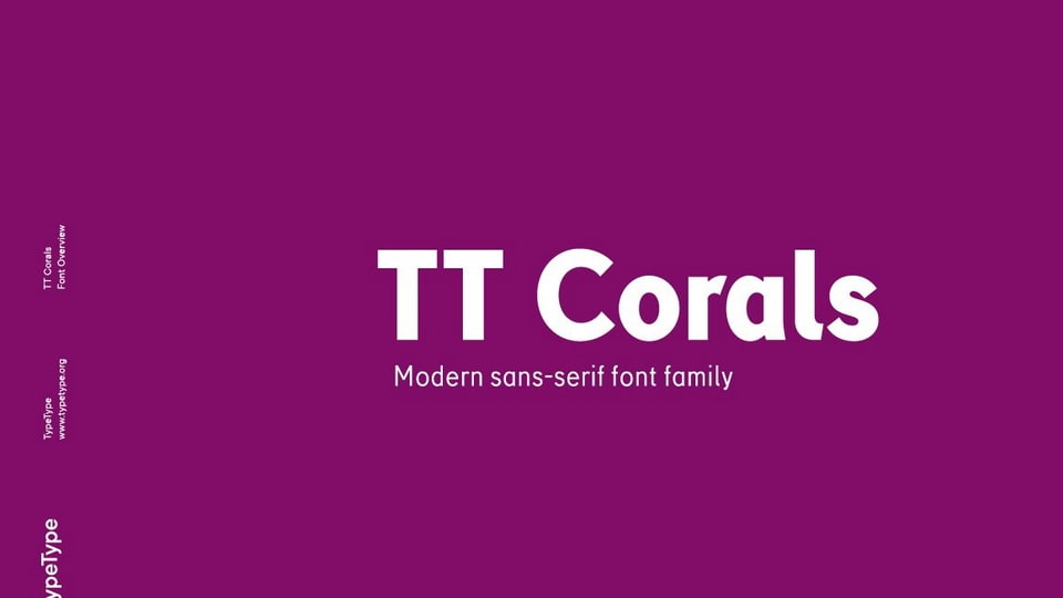 TT Corals Typeface