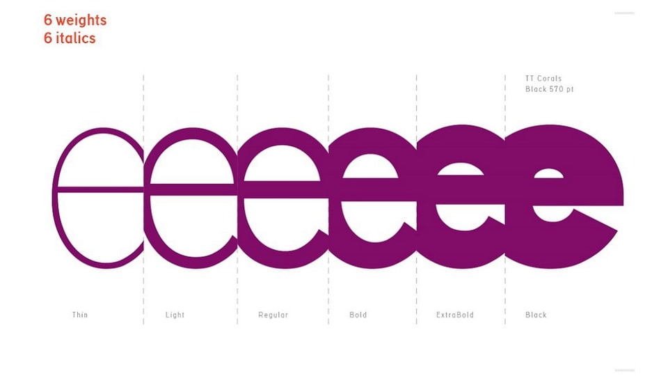 TT Corals Typeface