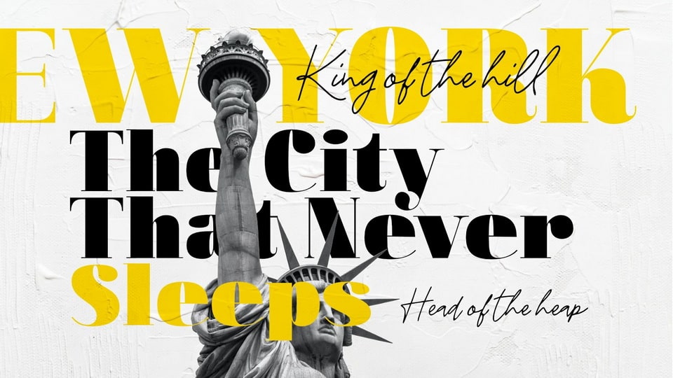 Walking Broadway Font