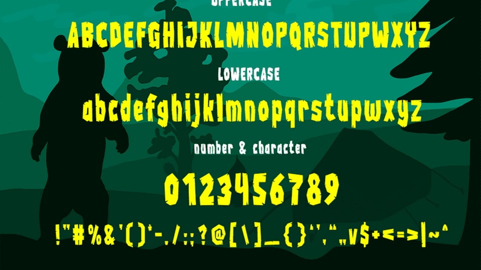 Wood Chop Font