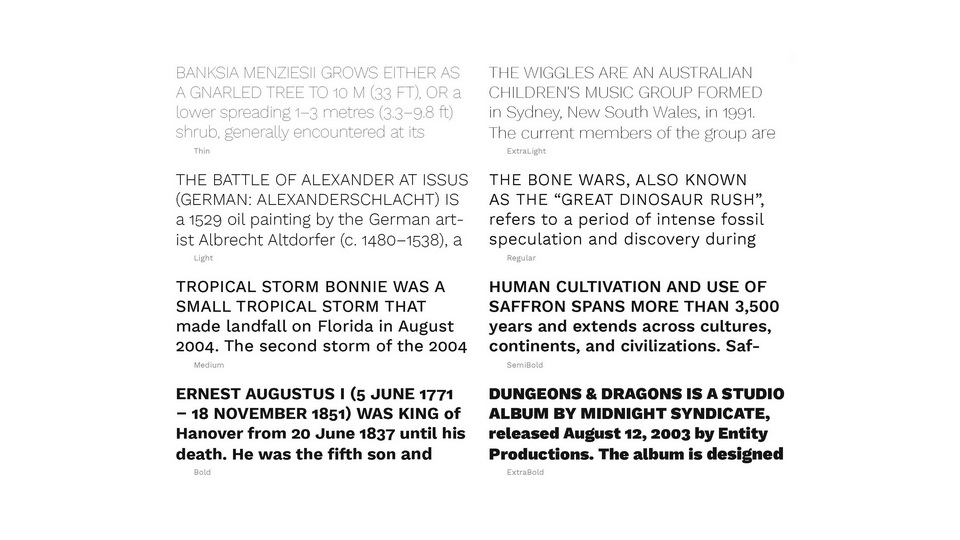 Work Sans New Typeface