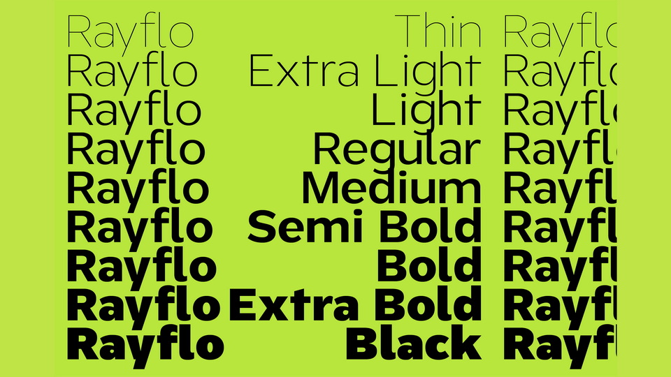 ZT Rayflo Font