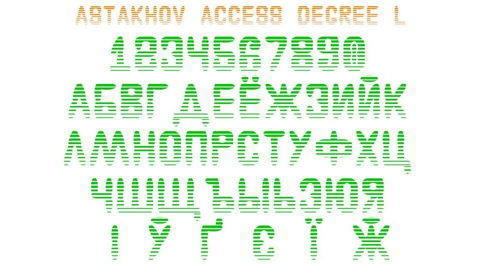 Astakhov Access Degree Font