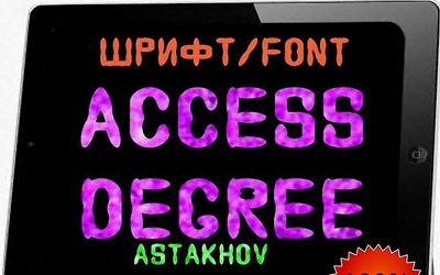 Astakhov Access Degree Font