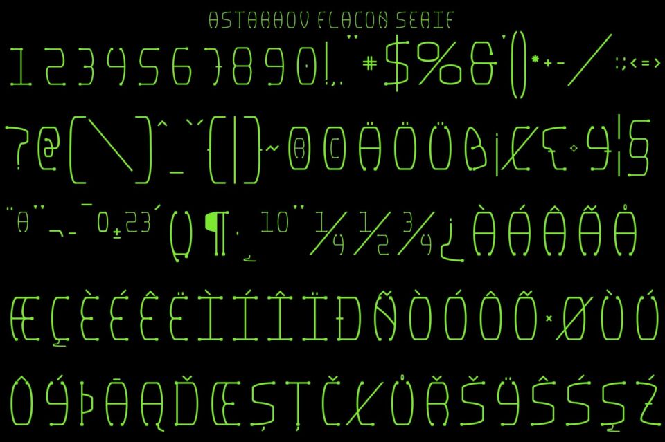 Astakhov Flacon Font