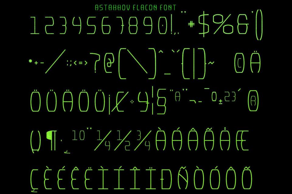 Astakhov Flacon Font