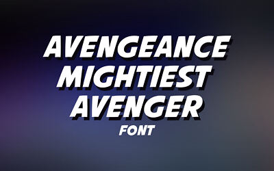 Avengeance Mightiest Avenger Font (2)