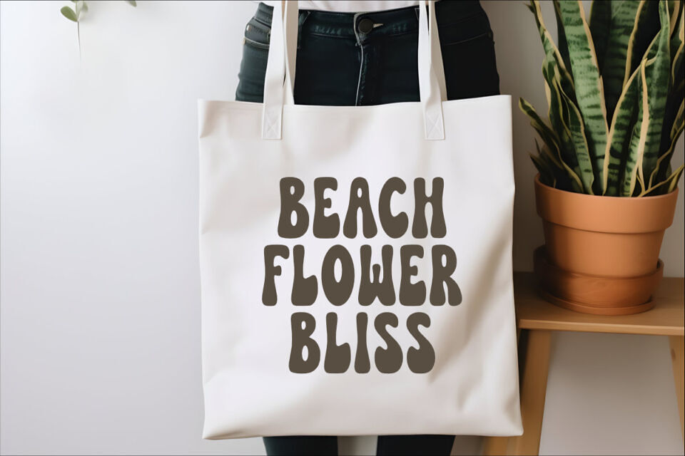 Beach Flower Font