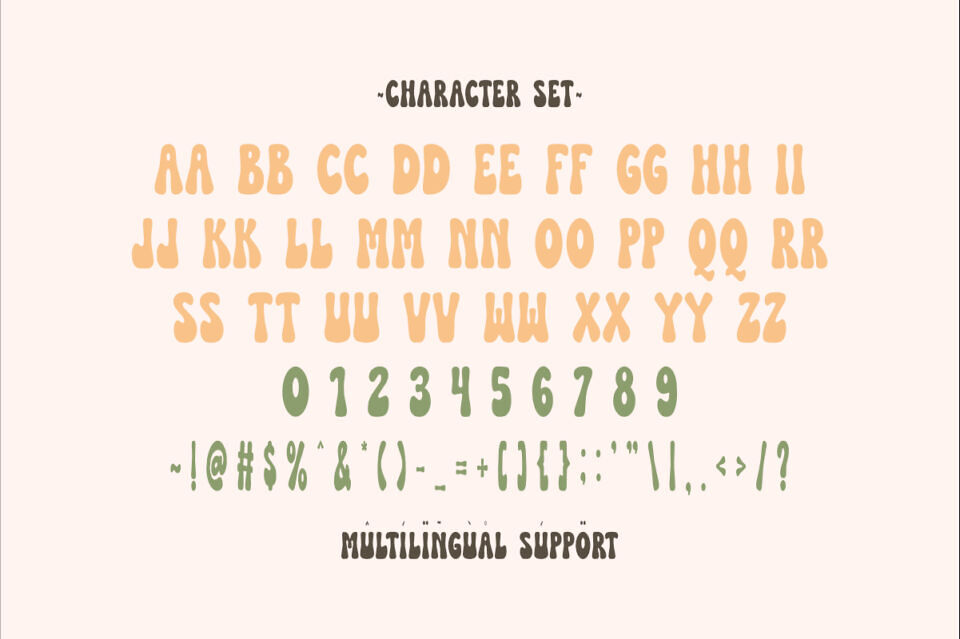 Beach Flower Font
