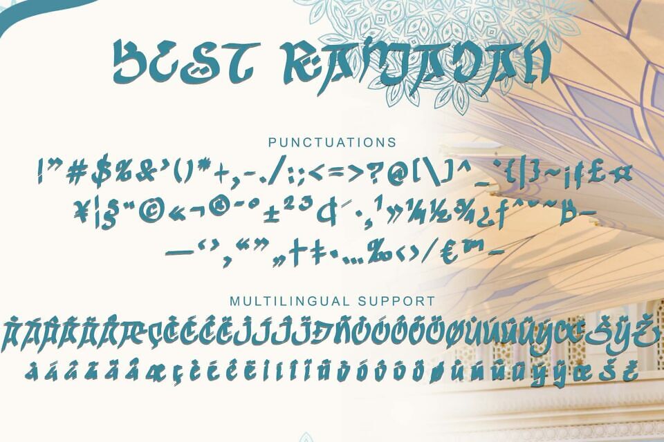 Best Ramadan Font