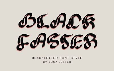 Black Faster Font (4)