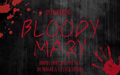 Bloody Mary Font