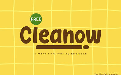 Cleanow Font (3)