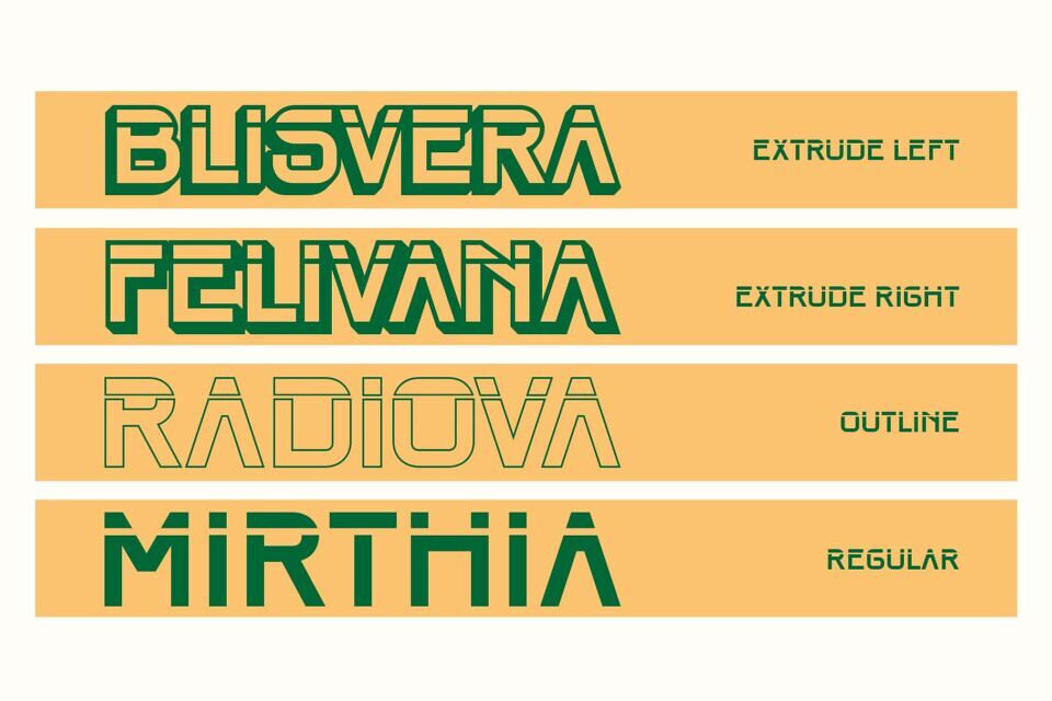 Darille 3D Font