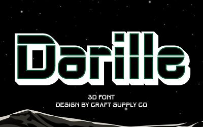 Darille 3D Font (6)