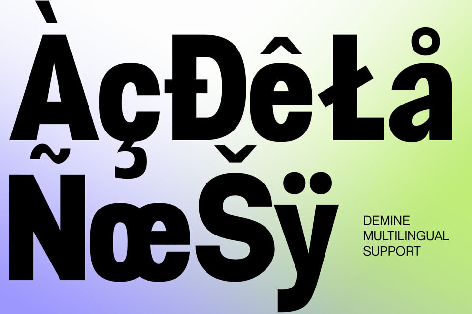 Demine Font