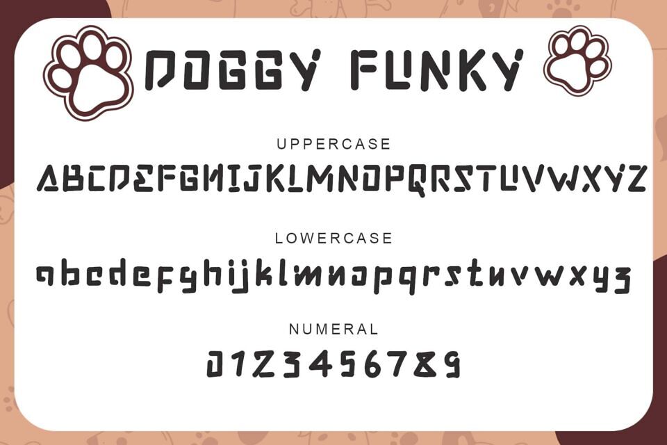 Doggy Funky Font