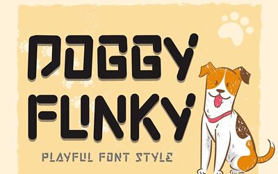 Doggy Funky Font (4)