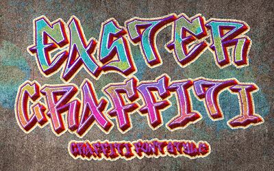 Easter Graffiti Font (4)