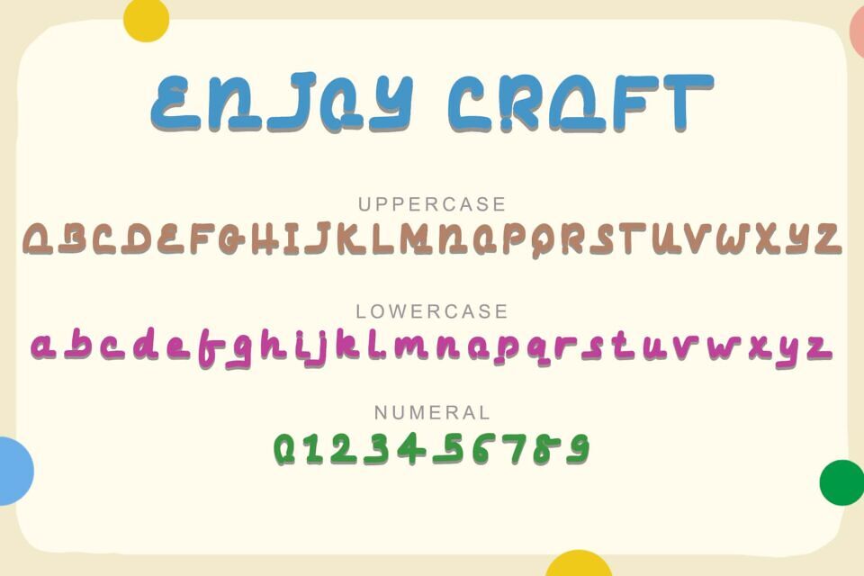 Enjoy Craft Font