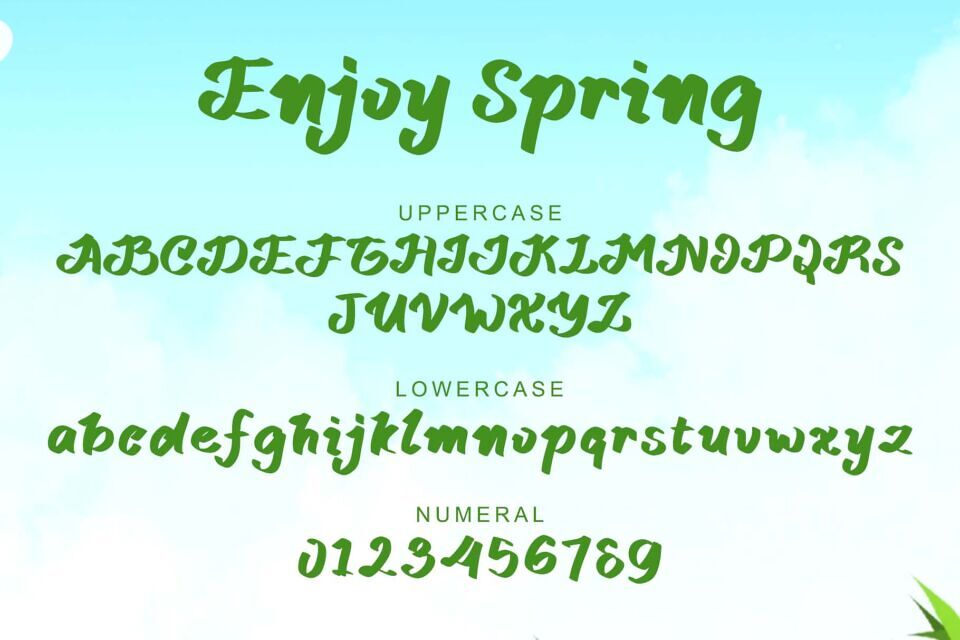 Enjoy Spring Font